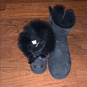 Black Uggs with Bows